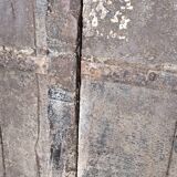Old wooden door with frame