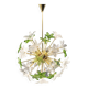 Sculptural Floral Glass Chandelier, Czechoslovakia, 1970s–1980s