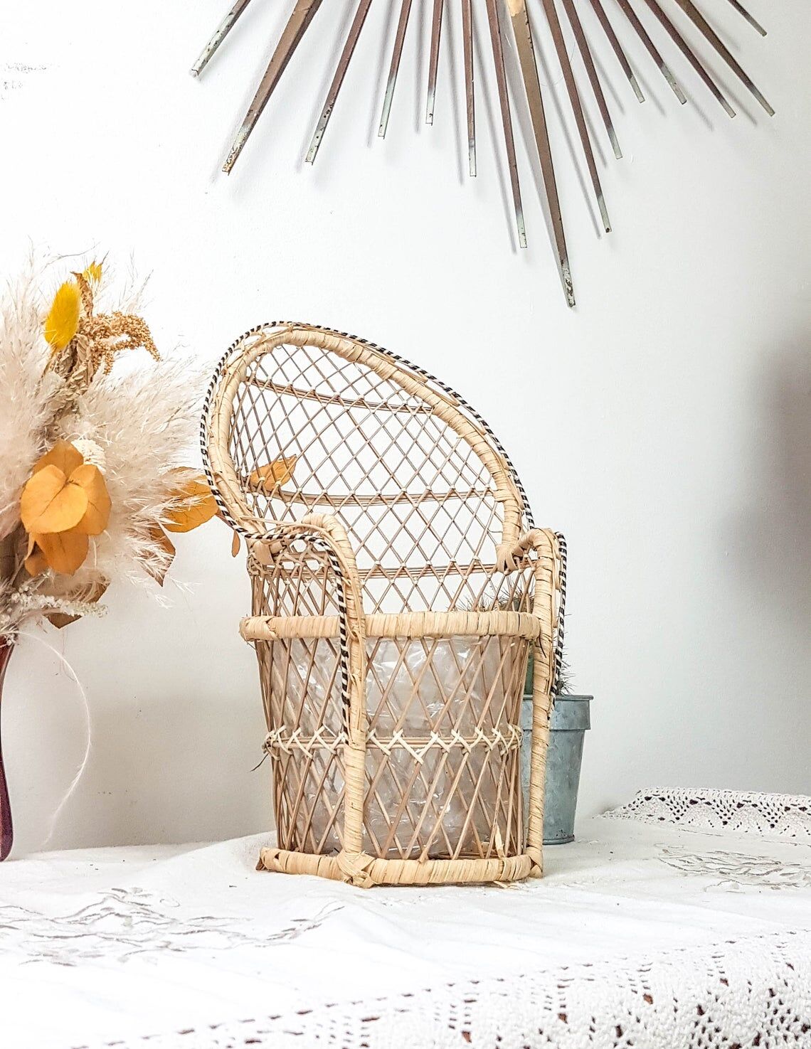 Emmanuelle miniature rattan chair