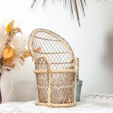 Emmanuelle miniature rattan chair