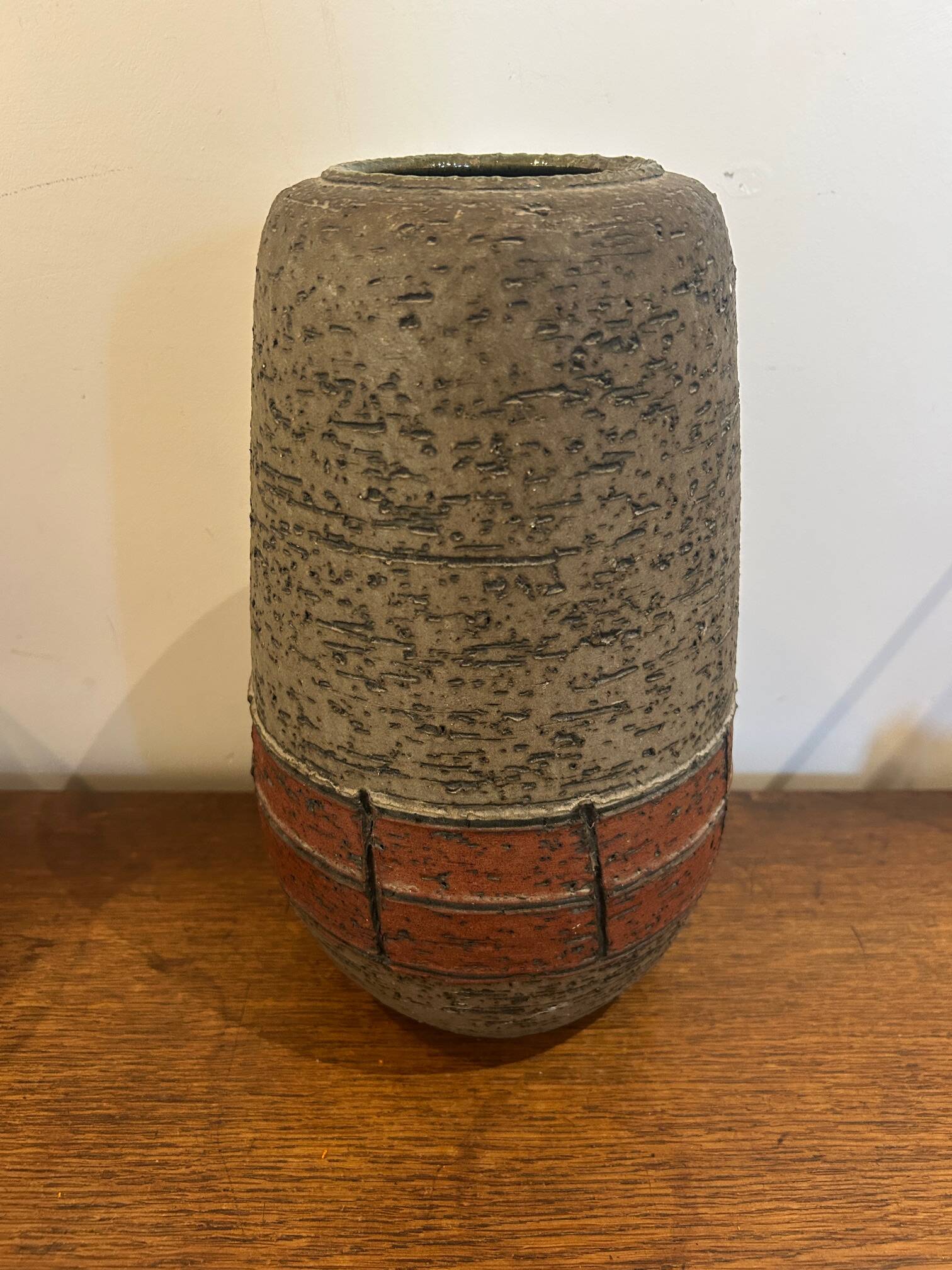 vase Spara ceramic chamotte 1960 1970