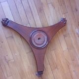 Round mahogany table with extensions