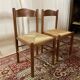 36 chaises vintage en hêtre et paille – Vente par lots – Grande série 