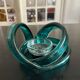 glass ribbon candle holder