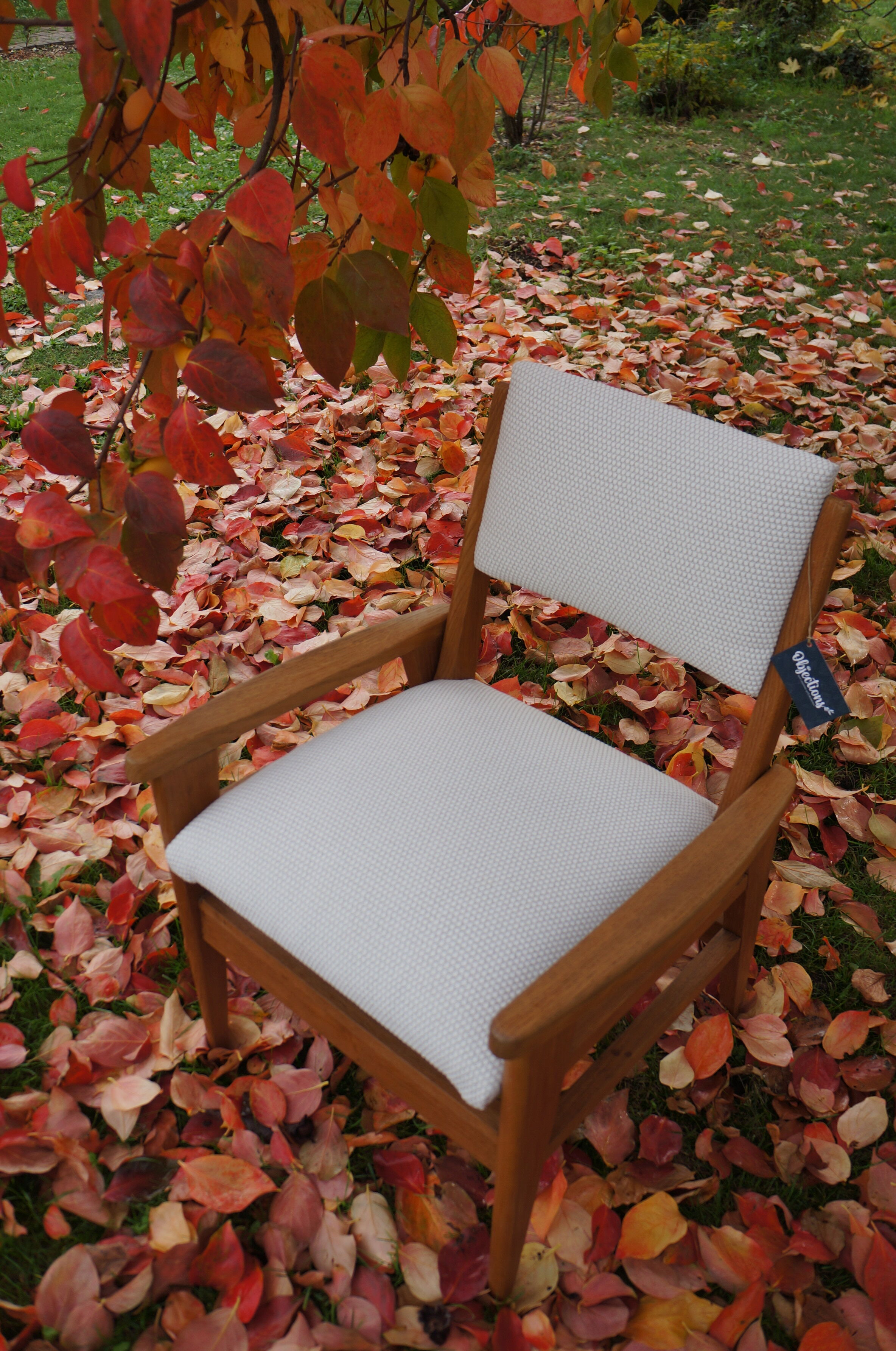 Pair of vintage poly-seat armchairs