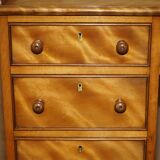 Victorian pedestal desk by Morris & Co circa 1880 in satinwood.