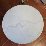 Gueridon bistro base cast iron marble top