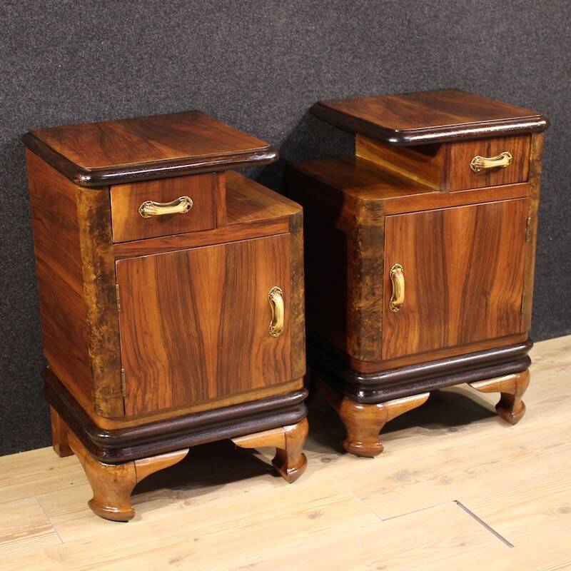 Pair of 20th-century Italian bedside tables