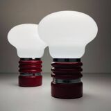 Mid-century table lamps model Bulb attributed to Enrico Tronconi, Italy 1970s, set of 2.