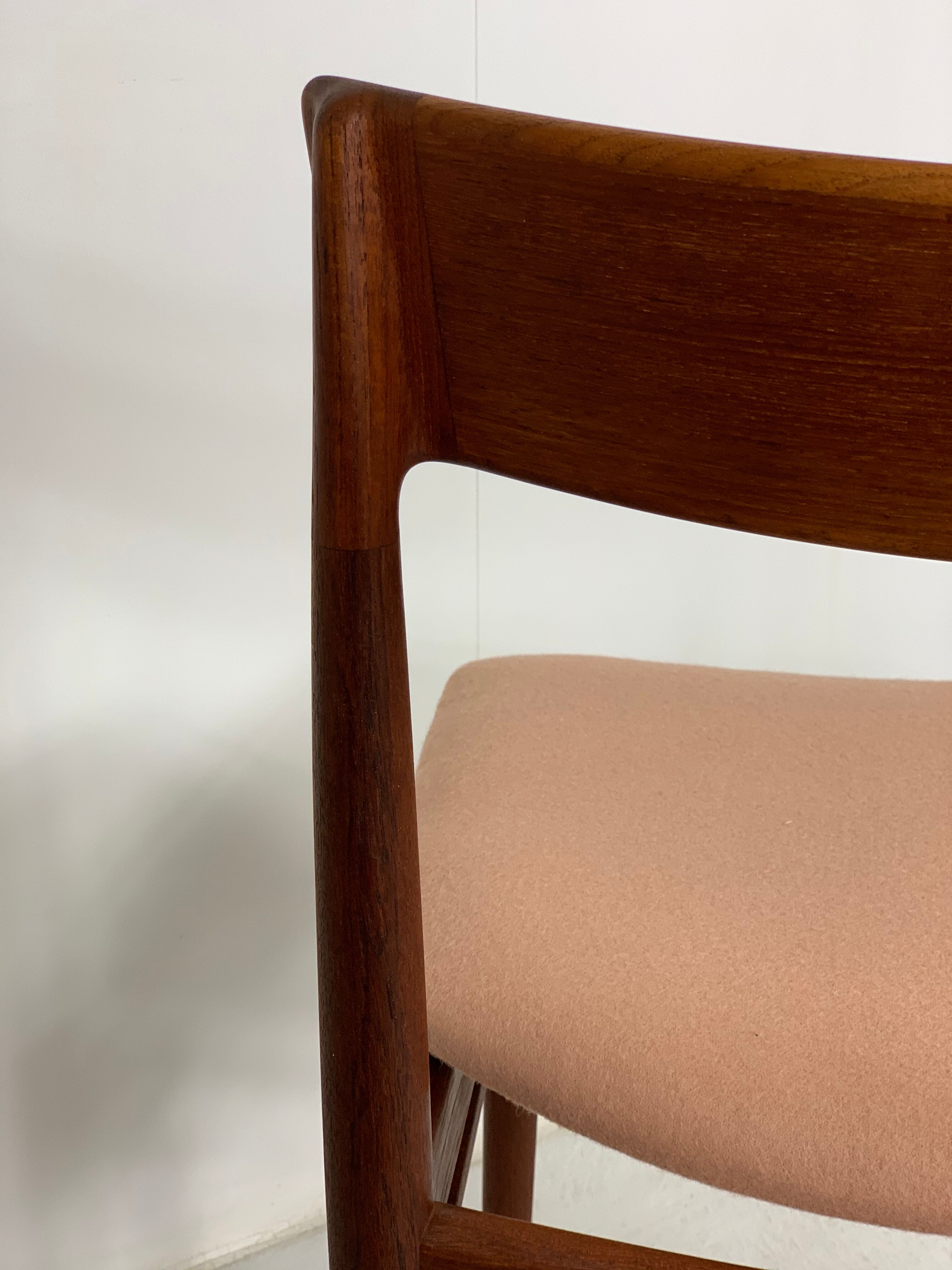 Danish teak dining chair by Henry Rosengren Hansen