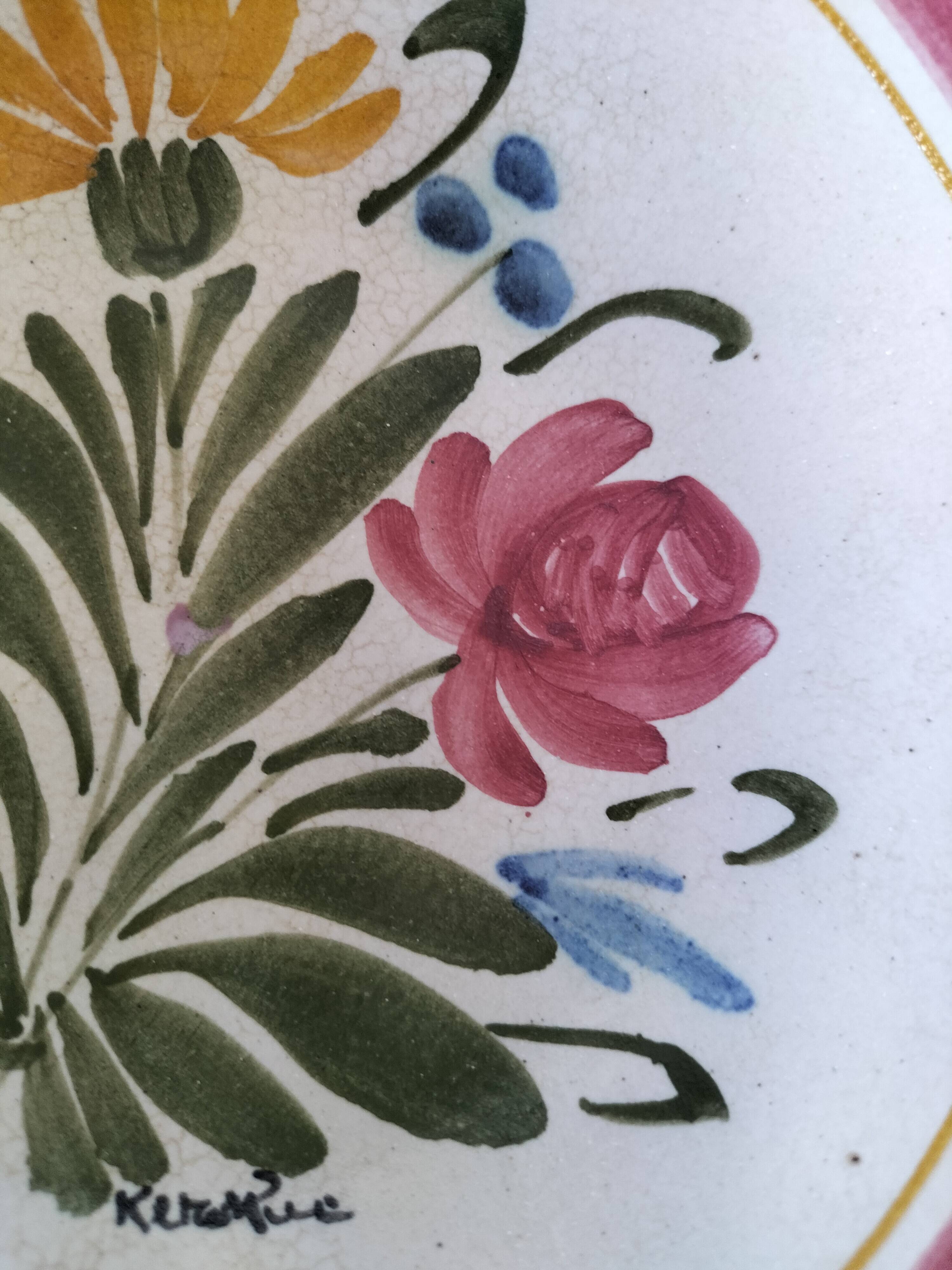 Small bowl Keraluc Quimper – hand-painted floral decoration