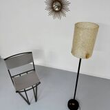 Old metal and persplex floor lamp, French design, vintage 60s