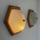 Pair of vintage wall lights, pine and Murano glass, Italy 1980