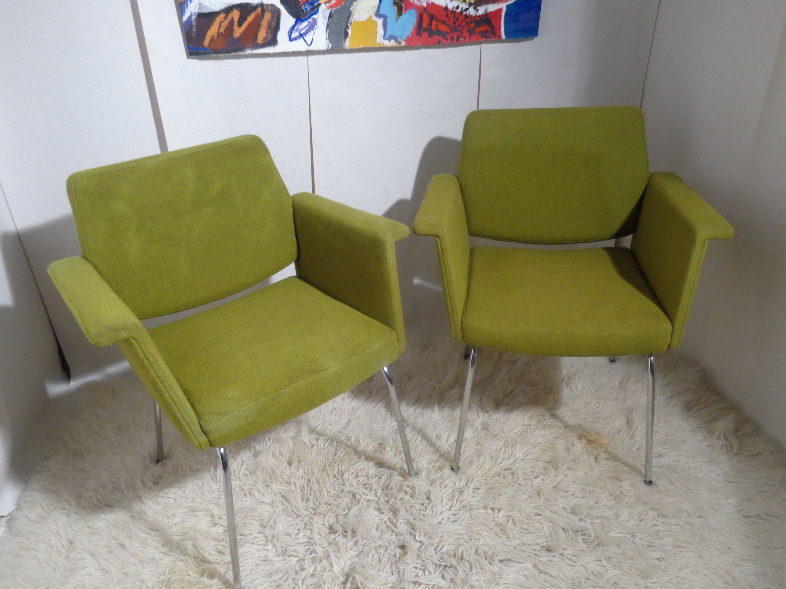 Pair of armchairs 60's Vog brand