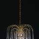 Lady Grace, Chandelier with Pink and Transparent Pendants, Murano Glass, 19