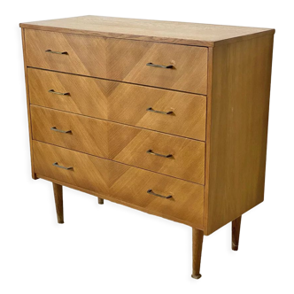 Vintage chest of drawers 60's solid wood