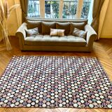 Black berber carpet 247 x 154 cm
