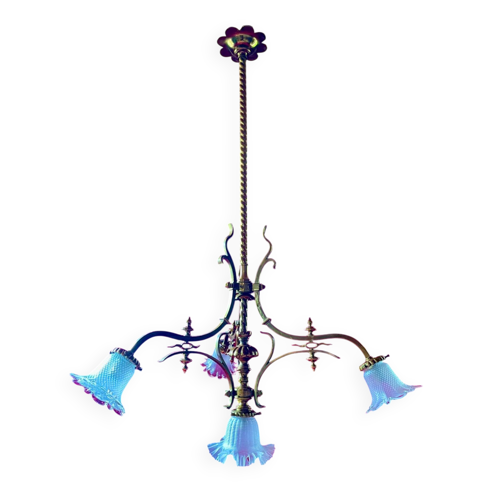 Large castle chandelier, unique piece, 19th century