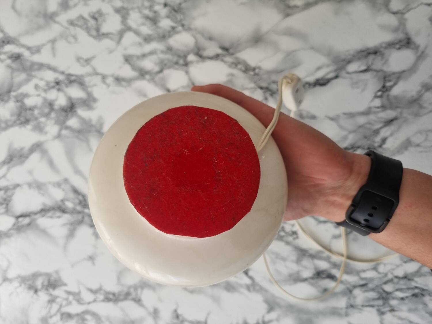 Vintage marble lamp base