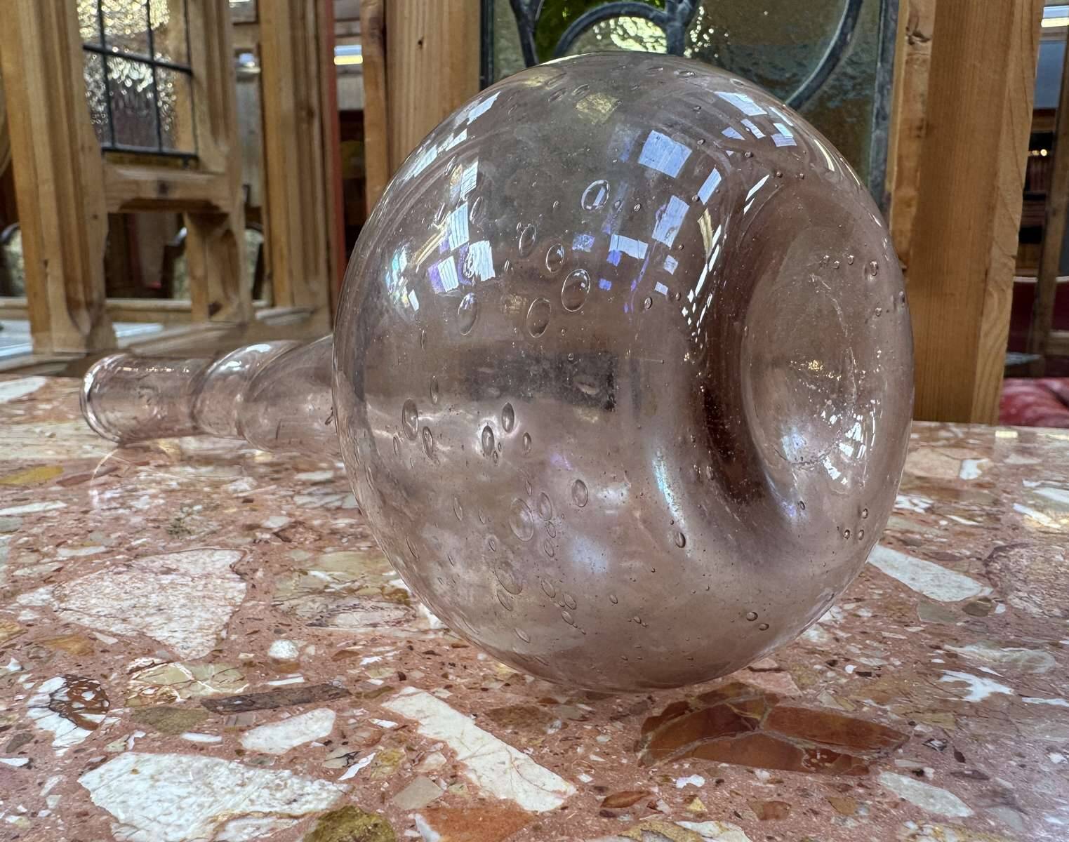 Single flower vase in blown glass BIOT