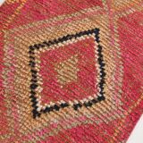 2x10 Pink Red Oriental Vintage Runner Rug
