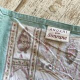 Grande nappe "Simrane" - Imprimé - Framboise et turquoise - 240x350cm