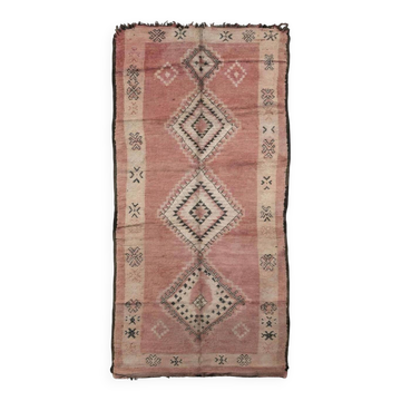 Tapis Marocain Rose Vintage - 390 x 166 cm