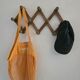 Vintage accordion coat rack