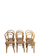 Set of 6 caned bistro chairs