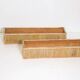 Pair of large vintage bamboo planters