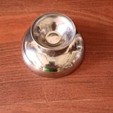 6 coupes à glace et cuillères en acier inoxydable, français, bol inox