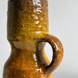 Poterie colorée - Vase en céramique, style rustique et artisanal.