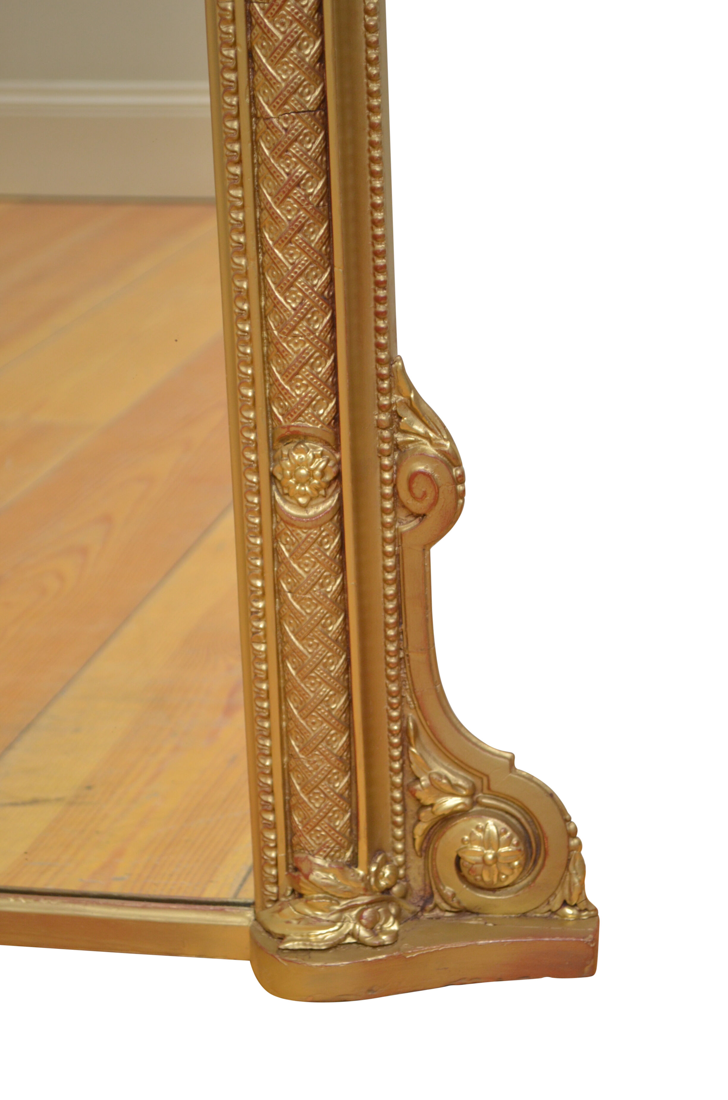 Fine victorian overmantel mirror