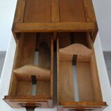 Vintage 2-drawer oak filing cabinet