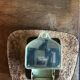 Horloge vintage flash formica jaune