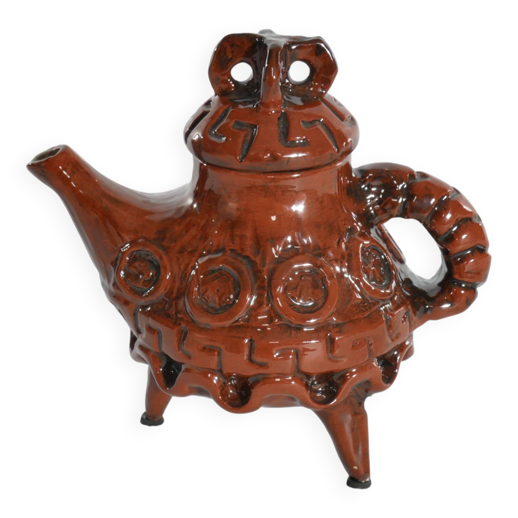 Vintage Playful Teapot with Crab-like Features by Allan Hellman Sweden 1982