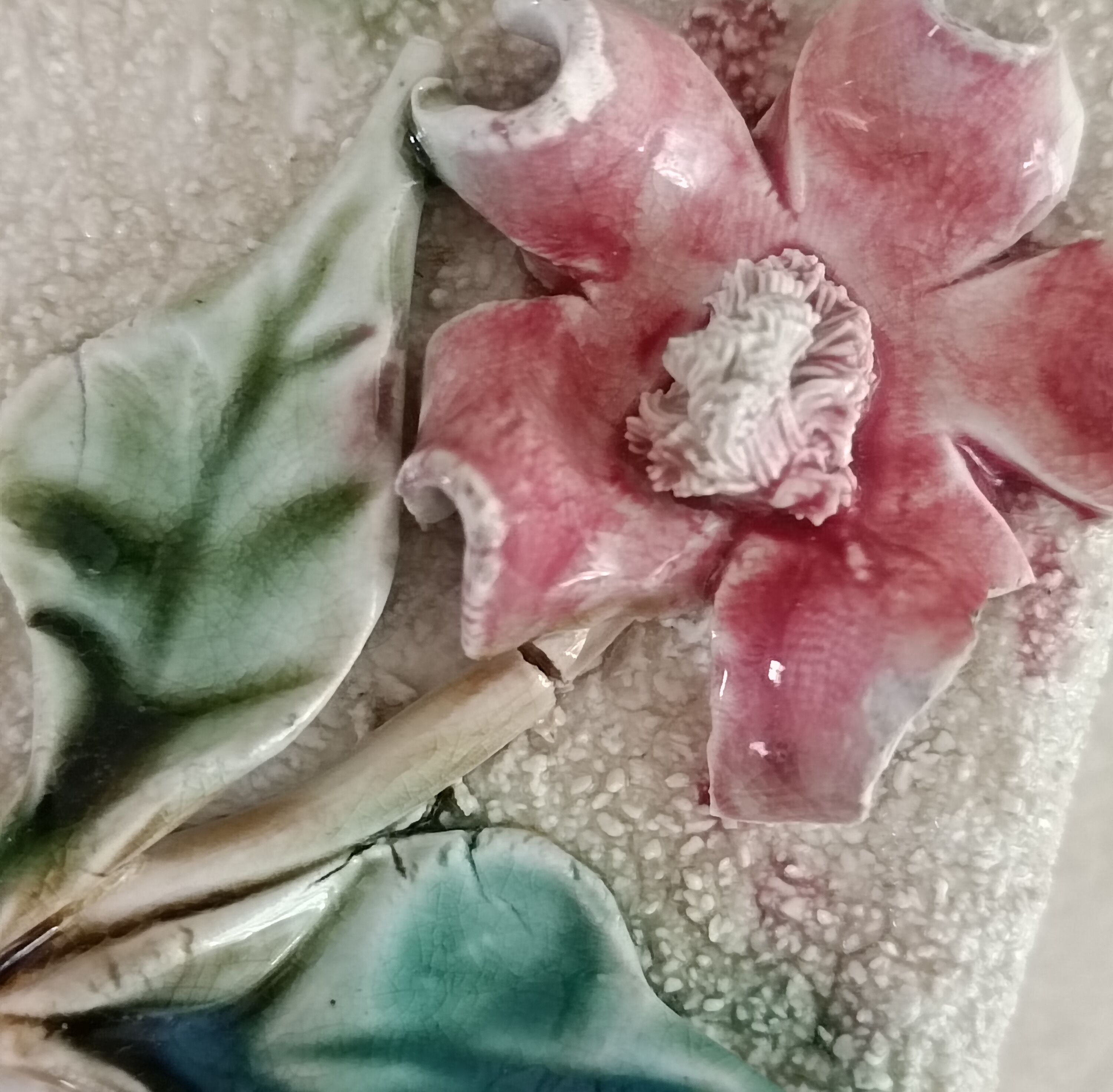 Planter in granite earthenware and slurry