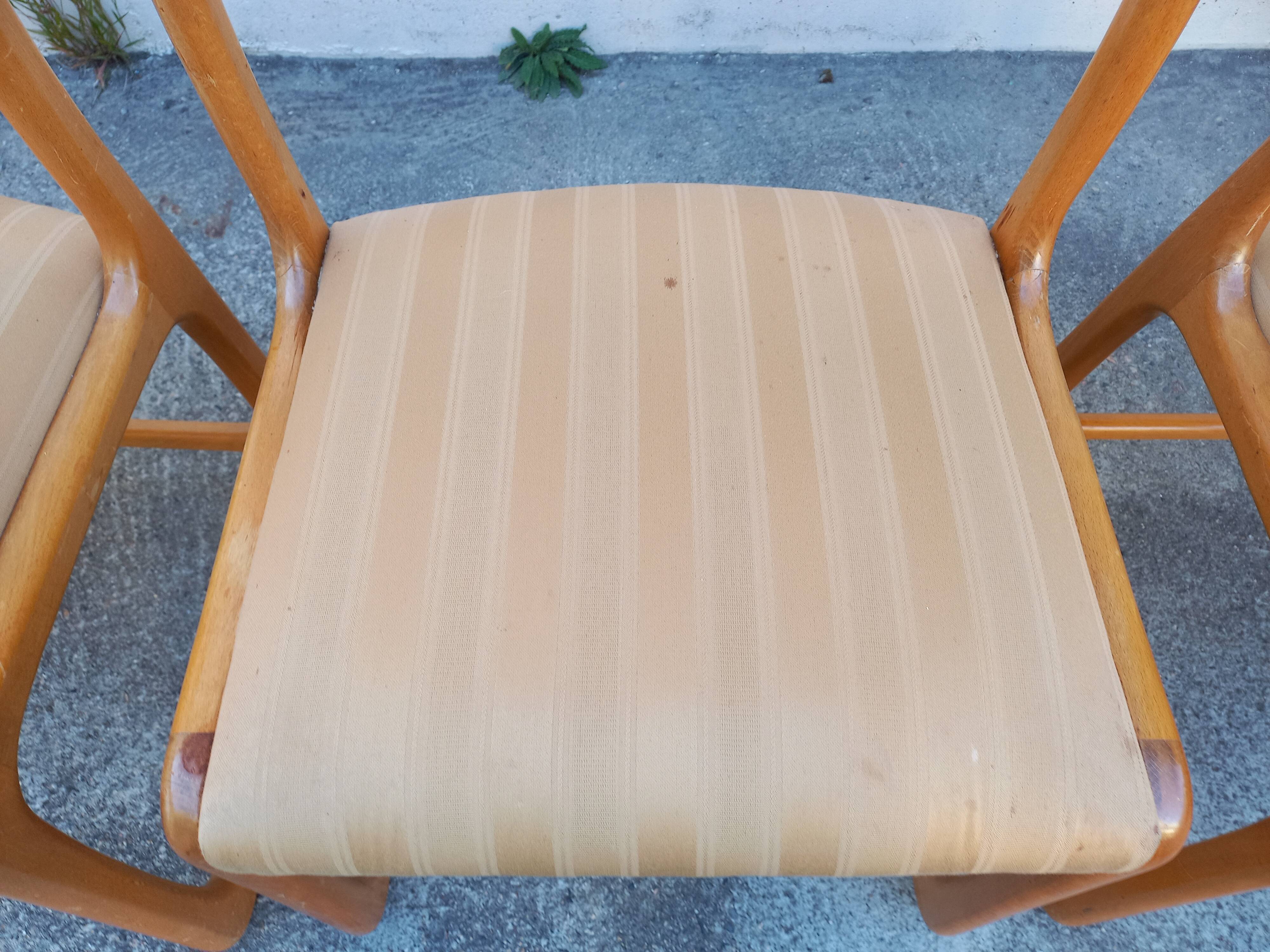 Baumann sleigh chairs, set of 8