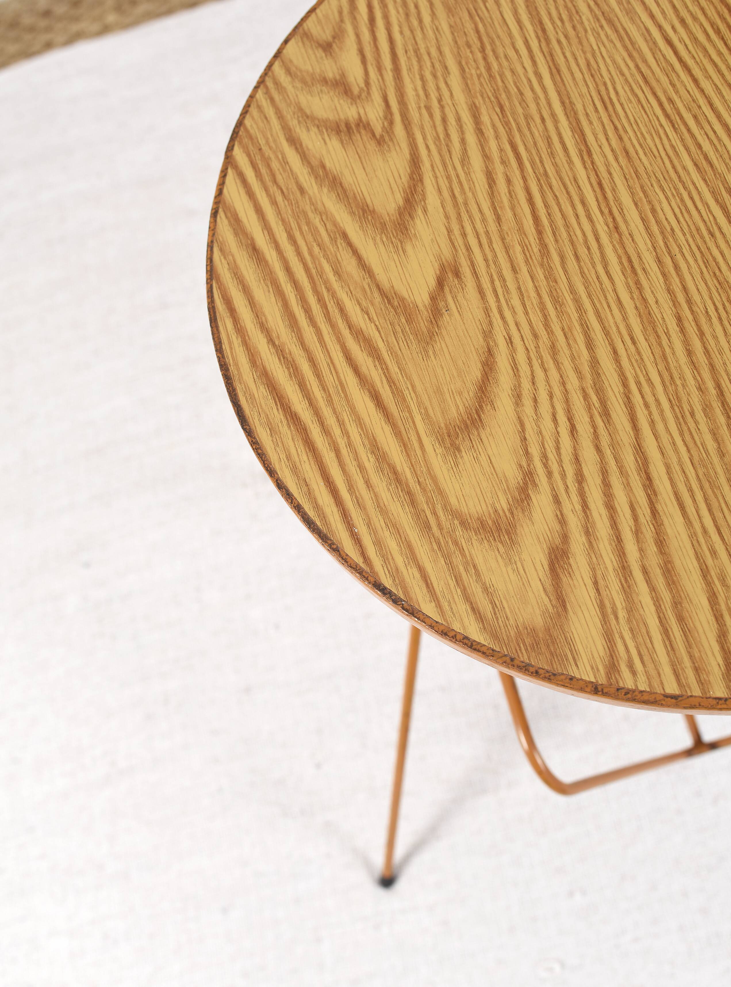 Vintage magazine rack side table