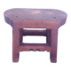 Brutalist wooden stool
