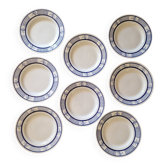 Lot De 8 Assiettes À Dessert Manufacture De Gien Modèle Garches