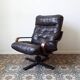Leather recliner