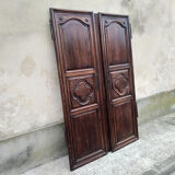 Walnut closet doors