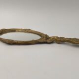 Bronze hand face of the middle XXe decor d'angelot