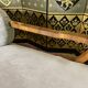 Méridienne époque art déco en velours taupe