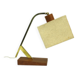 Rare Danish Modern Mid Century Teak & Brass desk Lamp