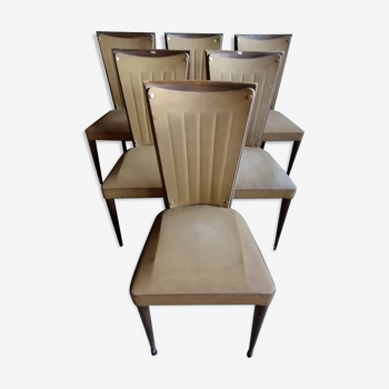 Série de 6 chaises vintage