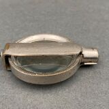 Foldable magnifying glass in silver metal 1900