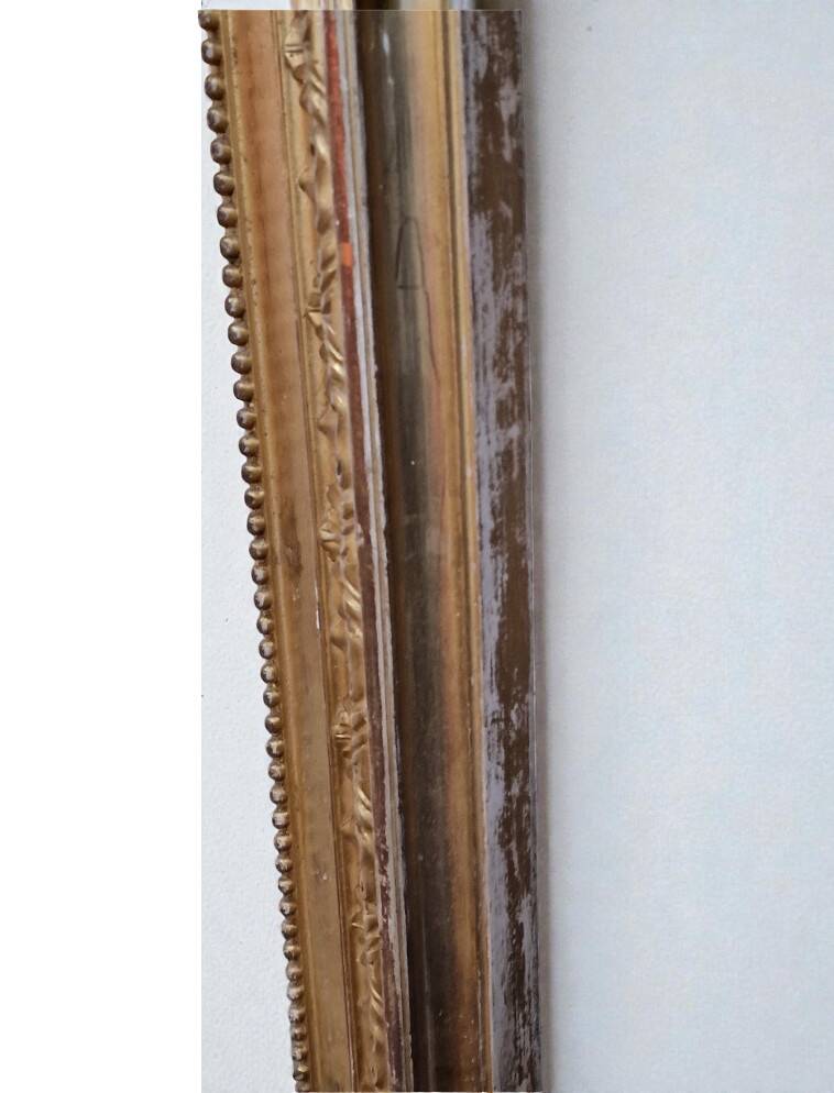 Very large XXL gilded mirror in the Louis XVI style