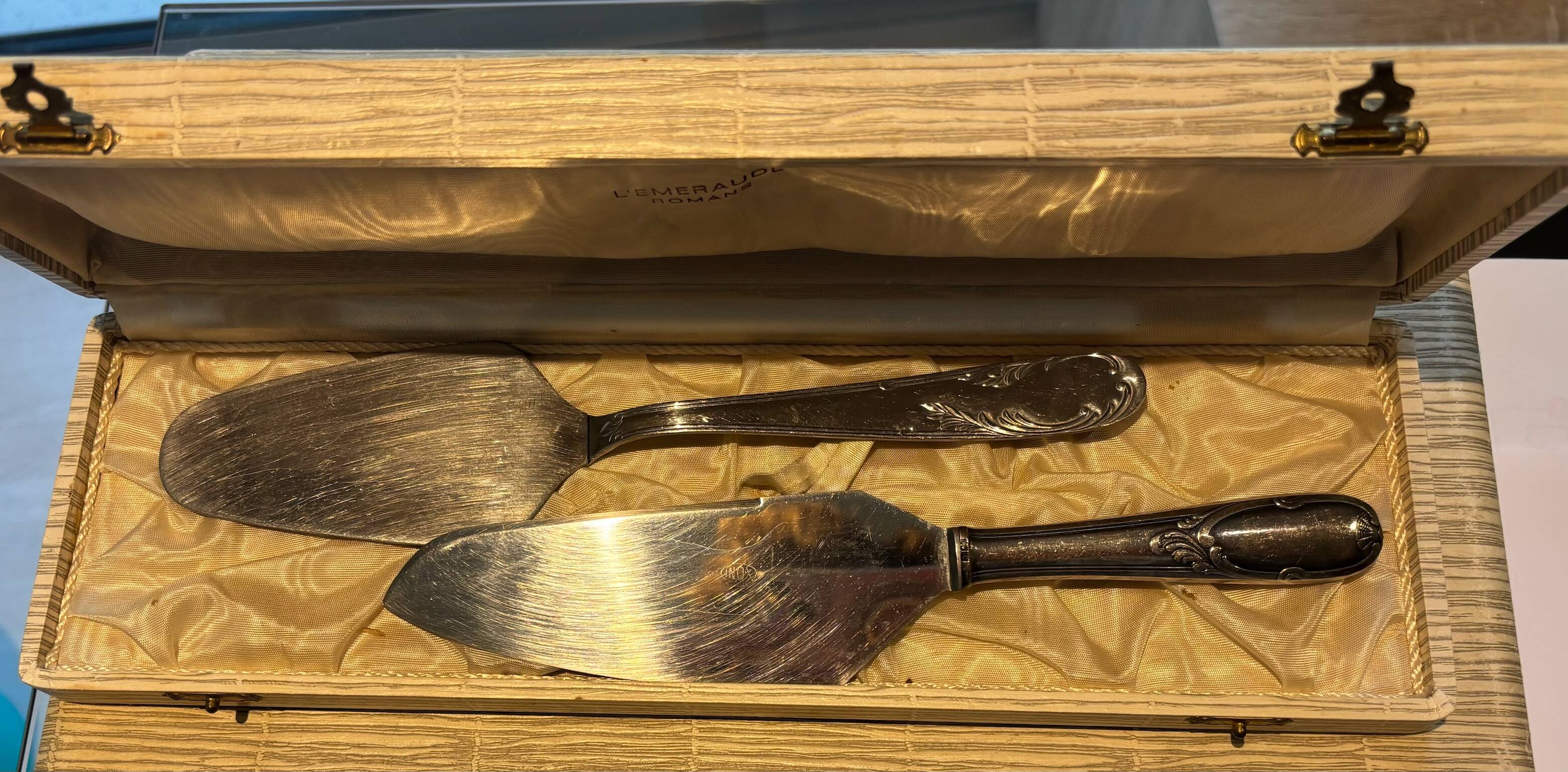 Complete service in silver-plated metal, reinforced silvering (1970s)